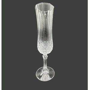 Longchamp Cristal D'Arques Durand Champagne Flute Crystal Stemware